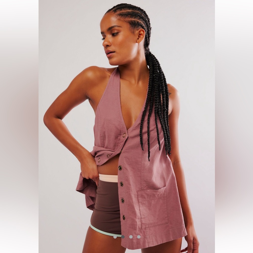Free People Scout Linen Halter